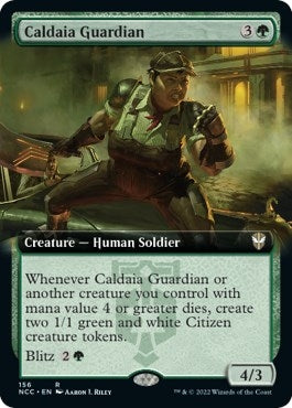 Caldaia Guardian (Extended Art) (156) (Commander: Streets of New Capenna)
