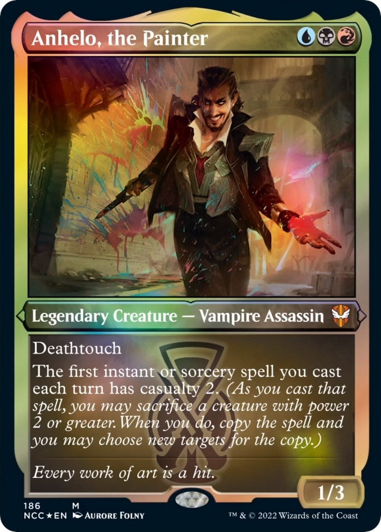 Anhelo, the Painter (Display Commander) - Thick Stock (186) (Commander: Streets of New Capenna)