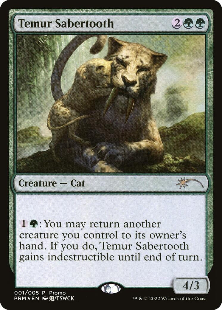 Temur Sabertooth (1) (Unique and Miscellaneous Promos)