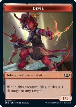 Devil // Wizard Double-Sided Token (8 // 5) (Streets of New Capenna)