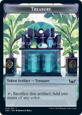 Image for Treasure (016) // Dog Double-Sided Token (16 // 10) - Magic: The Gathering