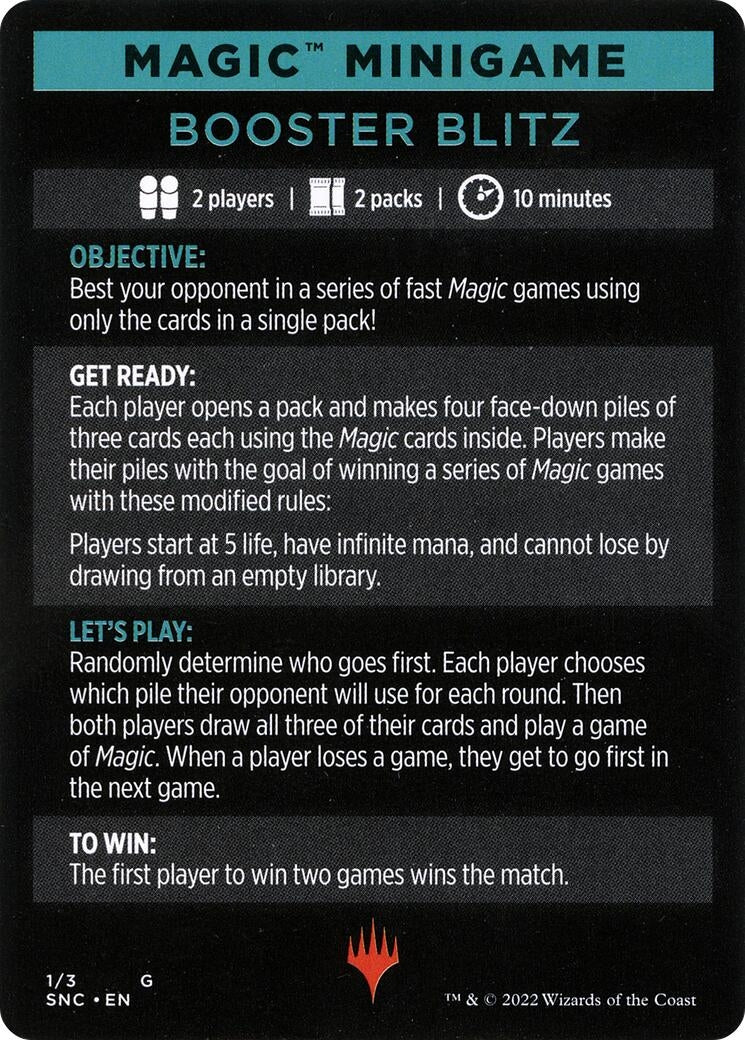 Magic Minigame: Booster Blitz (1) (Streets of New Capenna)