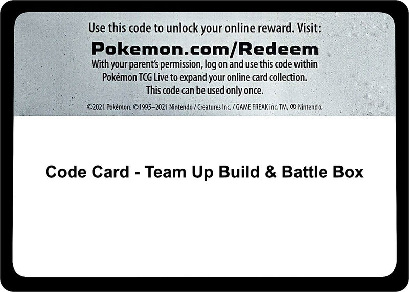 Image for Code Card - Team Up Build & Battle Box (SM - Team Up) - Pokemon
