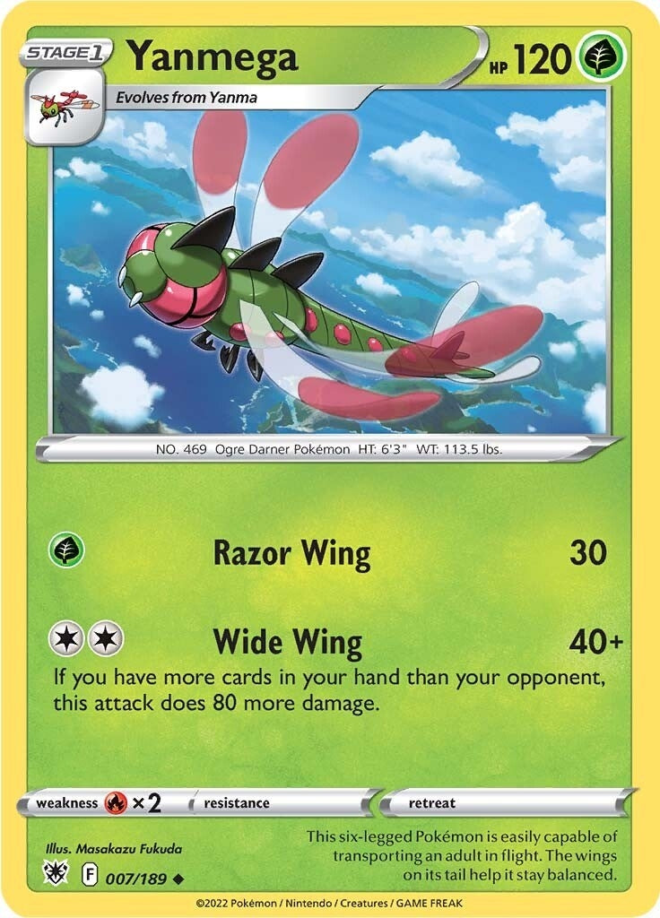 Image for Yanmega (007/189) (SWSH10: Astral Radiance) - Pokemon