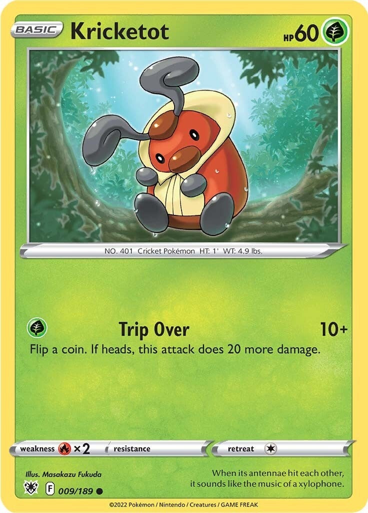 Image for Kricketot (009/189) (SWSH10: Astral Radiance) - Pokemon