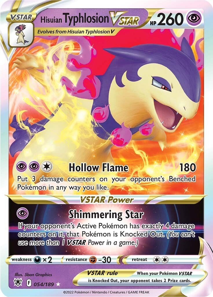 Image for Hisuian Typhlosion VSTAR (054/189) (SWSH10: Astral Radiance) - Pokemon