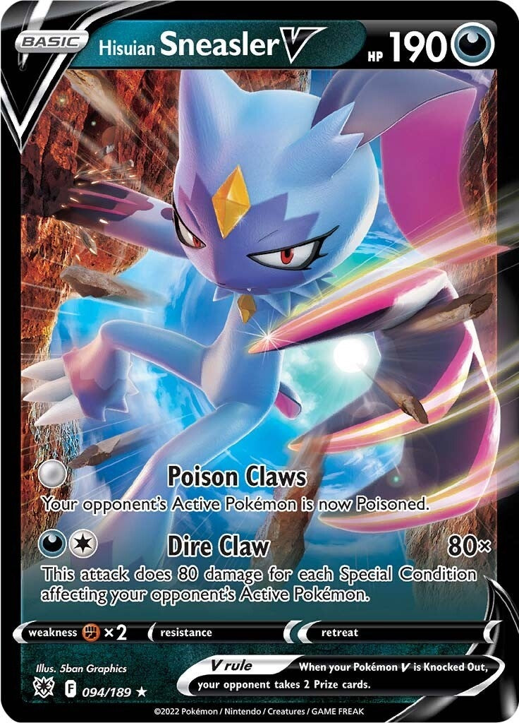 Image for Hisuian Sneasler V (094/189) (SWSH10: Astral Radiance) - Pokemon