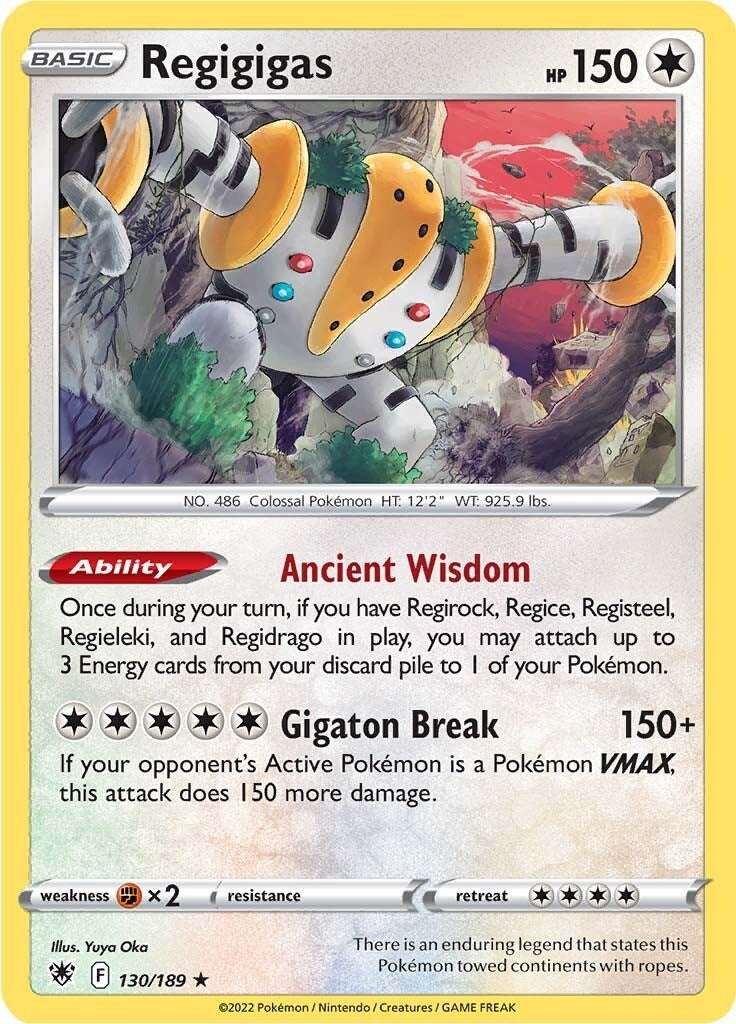 Image for Regigigas (130/189) (SWSH10: Astral Radiance) - Pokemon