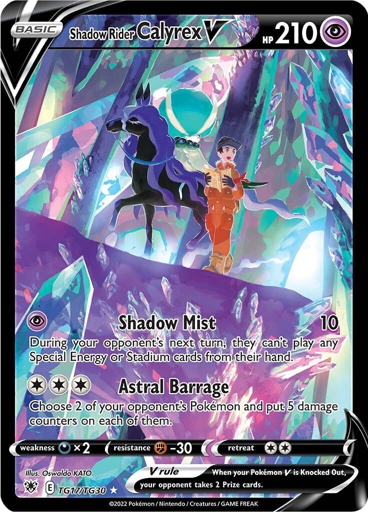 Image for Shadow Rider Calyrex V (TG17/TG30) (SWSH10: Astral Radiance Trainer Gallery) - Pokemon