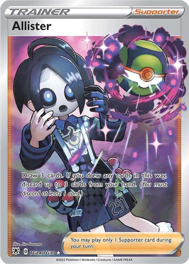 Image for Allister (TG24/TG30) (SWSH10: Astral Radiance Trainer Gallery) - Pokemon