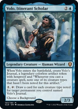 Volo, Itinerant Scholar (103) (Commander Legends: Battle for Baldur's Gate)