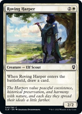 Roving Harper (40) (Commander Legends: Battle for Baldur's Gate)