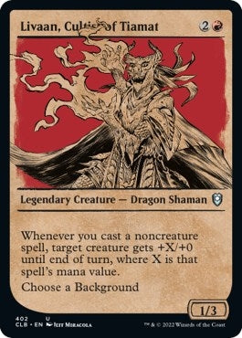 Livaan, Cultist of Tiamat (Showcase) (402) (Commander Legends: Battle for Baldur's Gate)