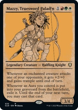 Mazzy, Truesword Paladin (Showcase) (430) (Commander Legends: Battle for Baldur's Gate)