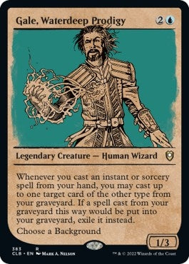 Gale, Waterdeep Prodigy (Showcase) (383) (Commander Legends: Battle for Baldur's Gate)
