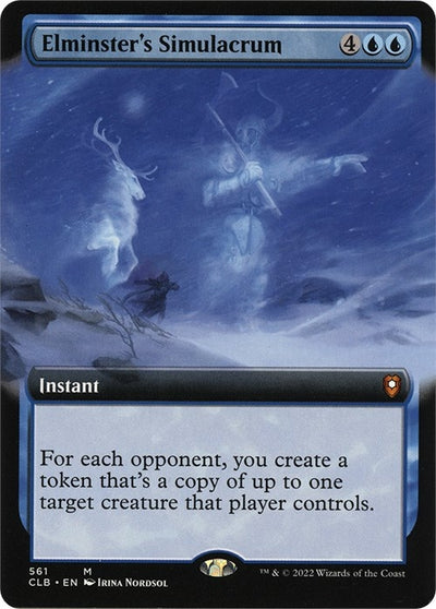 Elminster's Simulacrum (Extended Art) (561) (Commander Legends: Battle for Baldur's Gate)