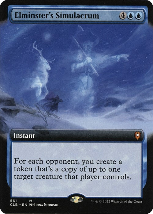 Elminster's Simulacrum (Extended Art) (561) (Commander Legends: Battle for Baldur's Gate)
