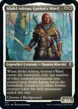 Abdel Adrian, Gorion's Ward (Foil Etched) (471) (Commander Legends: Battle for Baldur's Gate)