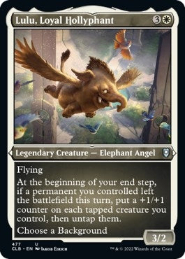 Lulu, Loyal Hollyphant (Foil Etched) (477) (Commander Legends: Battle for Baldur's Gate)