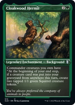 Cloakwood Hermit (Foil Etched) (514) (Commander Legends: Battle for Baldur's Gate)