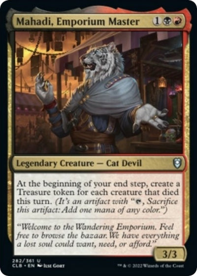 Mahadi, Emporium Master (282) (Commander Legends: Battle for Baldur's Gate)