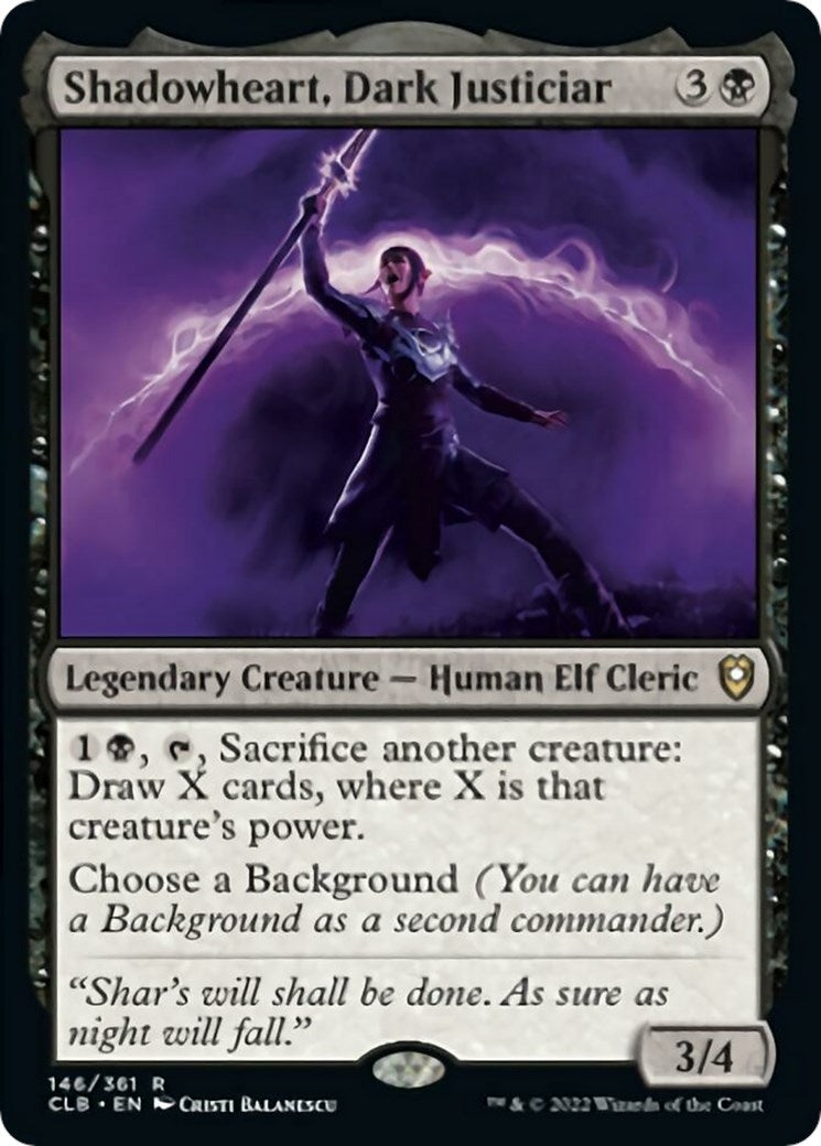 Shadowheart, Dark Justiciar (146) (Commander Legends: Battle for Baldur's Gate)