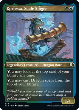 Korlessa, Scale Singer (Foil Etched) (538) (Commander Legends: Battle for Baldur's Gate) (CLB)