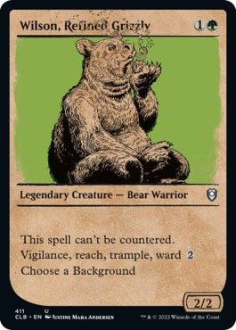 Wilson, Refined Grizzly (Showcase) (411) (Commander Legends: Battle for Baldur's Gate)