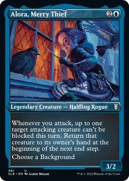 Alora, Merry Thief (Foil Etched) (481) (Commander Legends: Battle for Baldur's Gate)