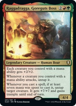Raggadragga, Goreguts Boss (291) (Commander Legends: Battle for Baldur's Gate)