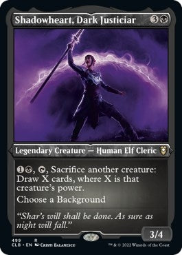 Shadowheart, Dark Justiciar (Foil Etched) (499) (Commander Legends: Battle for Baldur's Gate)
