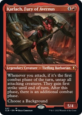 Karlach, Fury of Avernus (Foil Etched) (507) (Commander Legends: Battle for Baldur's Gate)