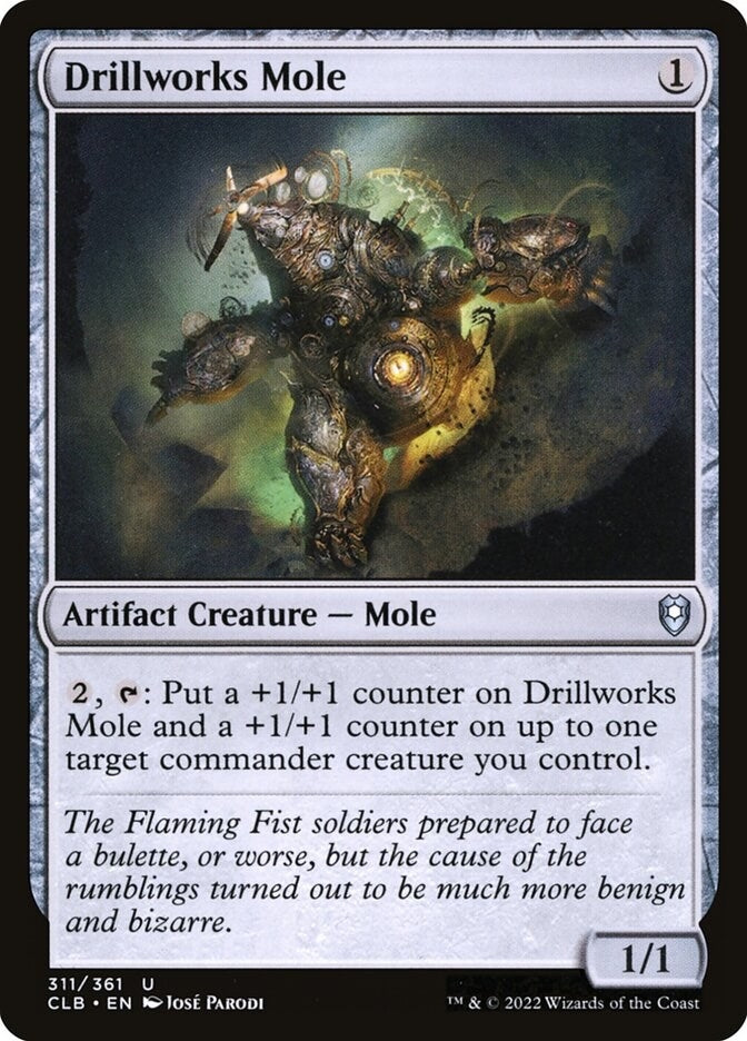 Drillworks Mole (311) (Commander Legends: Battle for Baldur's Gate)