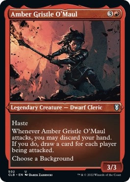 Amber Gristle O'Maul (Foil Etched) (502) (Commander Legends: Battle for Baldur's Gate)