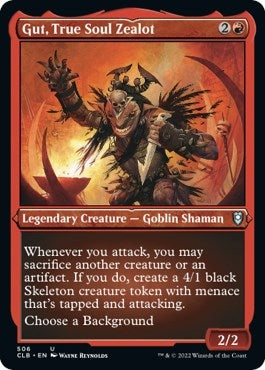 Image for Gut, True Soul Zealot (Foil Etched) (506) (Commander Legends: Battle for Baldur's Gate) - Magic: The Gathering