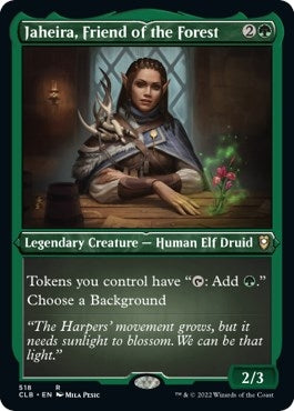 Jaheira, Friend of the Forest (Foil Etched) (518) (Commander Legends: Battle for Baldur's Gate)
