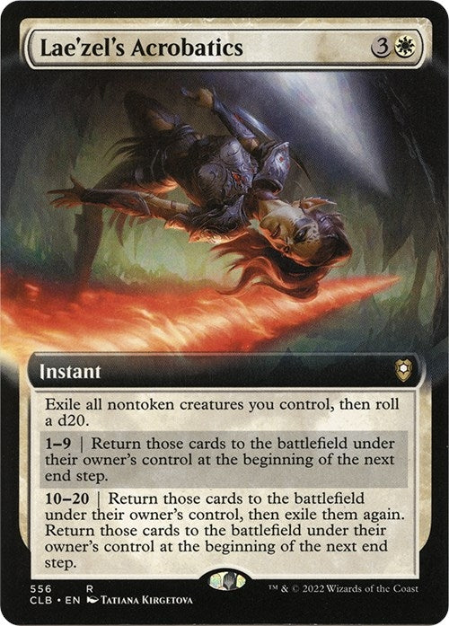Lae'zel's Acrobatics (Extended Art) (556) (Commander Legends: Battle for Baldur's Gate)