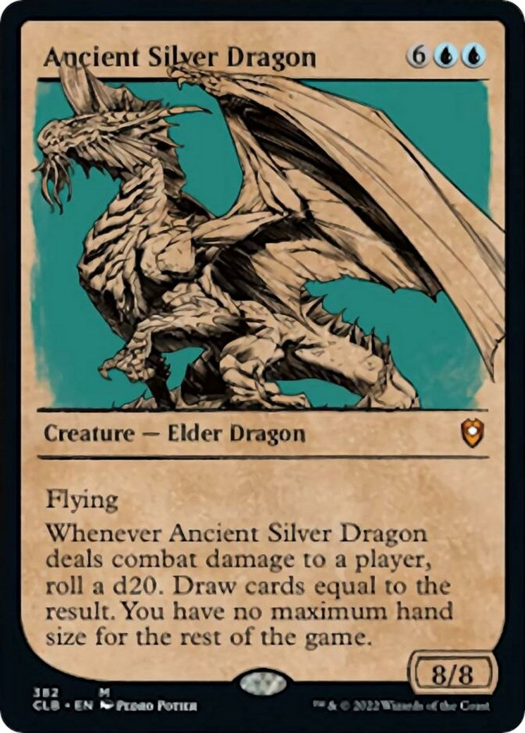 Ancient Silver Dragon (Showcase) (382) (Commander Legends: Battle for Baldur's Gate)