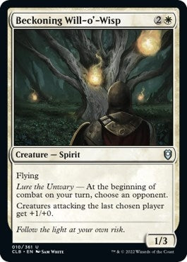 Beckoning Will-o'-Wisp (10) (Commander Legends: Battle for Baldur's Gate)