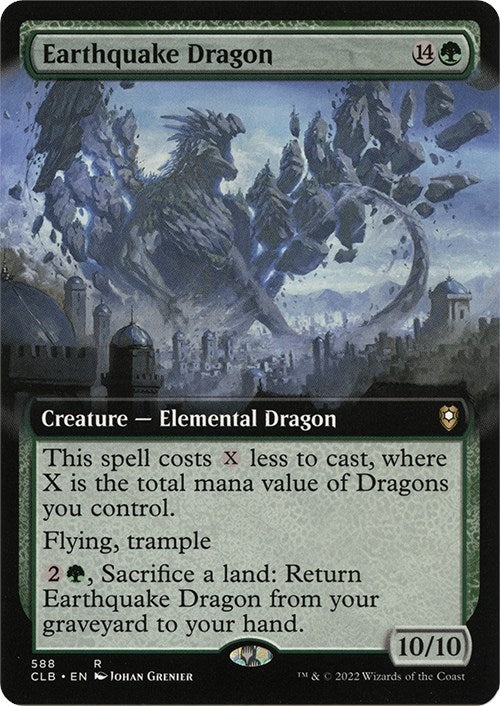 Earthquake Dragon (Extended Art) (588) (Commander Legends: Battle for Baldur's Gate)