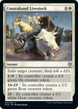 Image for Contraband Livestock (12) (Commander Legends: Battle for Baldur's Gate) - Magic: The Gathering