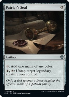 Patriar's Seal (332) (Commander Legends: Battle for Baldur's Gate) (CLB)