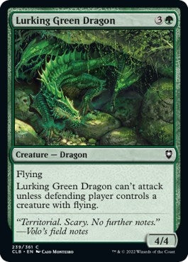 Lurking Green Dragon (239) (Commander Legends: Battle for Baldur's Gate)