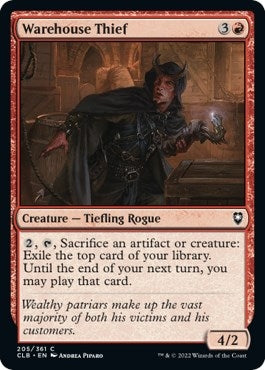 Warehouse Thief (205) (Commander Legends: Battle for Baldur's Gate) (CLB)
