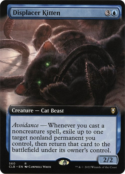 Displacer Kitten (Extended Art) (560) (Commander Legends: Battle for Baldur's Gate)
