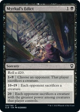 Image for Myrkul's Edict (135) (Commander Legends: Battle for Baldur's Gate) - Magic: The Gathering