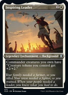 Inspiring Leader (Foil Etched) (475) (Commander Legends: Battle for Baldur's Gate)