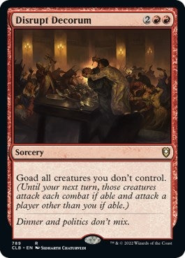 Disrupt Decorum (789) (Commander Legends: Battle for Baldur's Gate)