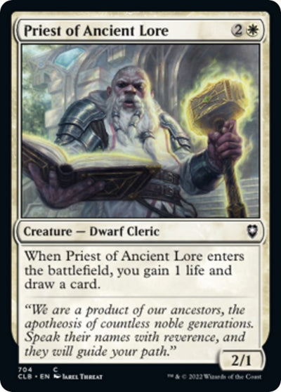 Priest of Ancient Lore (704) (Commander Legends: Battle for Baldur's Gate)