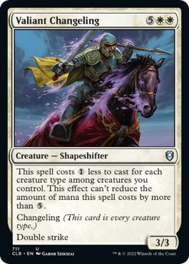 Valiant Changeling (711) (Commander Legends: Battle for Baldur's Gate)